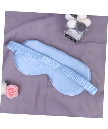 Silk Sleep Eye Mask | Adjustable Comfortable Blindfold for Sleeping & Travel | Blue | 1 Count - Buy Online on SooperMarket.com