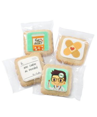 Get Well Soon Cookie Gift Basket for Kids and Adults | Nut Free & Kosher | After Surgery Care Package - 4 Pack - Buy Online on SooperMarket.com