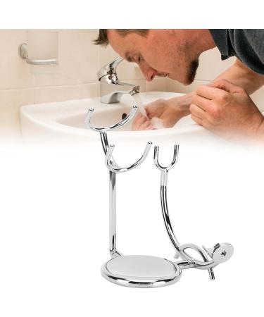 ZLXHDL Razor Stand - Premium Manual Shaving Brush & Soap Dish Holder - Durable Electroplated Metal for Perfect Grooming - Buy Online on SooperMarket.com
