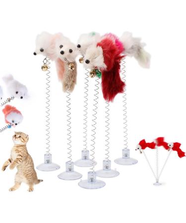 BestMall Cat Ball Feather Wand Toys With Strong Suction Cups Window Kitten Cute for Interactive Kitten Funny Teaser Wand Indoor Kitty Stick Toy Pet Activity Chaser Toy for Playing Training Exercise #5 - Buy Online on SooperMarket.com