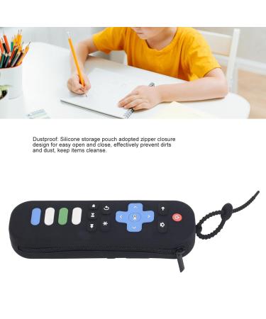 Buy Multifunctional Baby Bite Ring - Soft Silicone Pocket for Home Learning & Travel | Large Capacity & Dustproof (Black) - Buy Online on SooperMarket.com