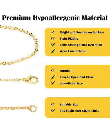 70ft Stainless Steel Jewelry Making Chains Kit - 7 Colors, 2mm Metal Chains with Jump Rings and Lobster Clasps for DIY Necklace, Bracelet, Anklet - Buy Online on SooperMarket.com