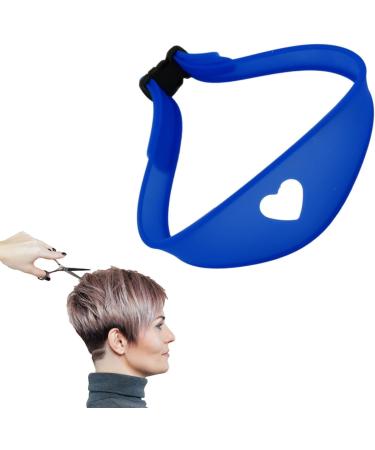 Adjustable Neck Hair Guide - Hair Trimming Guide Tool for Cutting Portable Silicone Haircut Bands Hairline Shaping Tool for DIY Home Haircuts Blue - Buy Online on SooperMarket.com