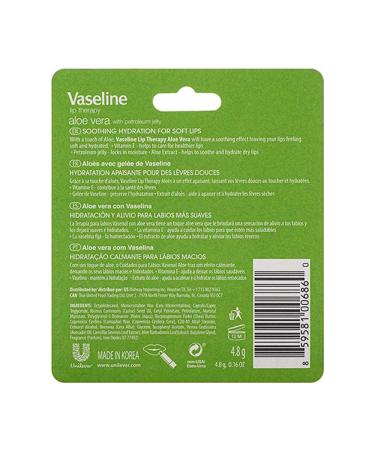 Vaseline Aloe Fresh Lip Therapy Stick - .16 oz | Hydrating Lip Balm - Buy Online on SooperMarket.com