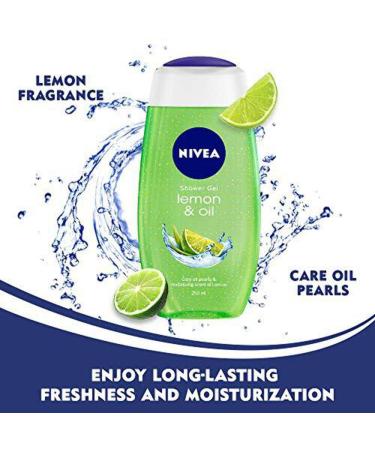 Nivea Lemon and Oil Shower Gel 250ml - Refreshing Bath Care - Buy Online on SooperMarket.com