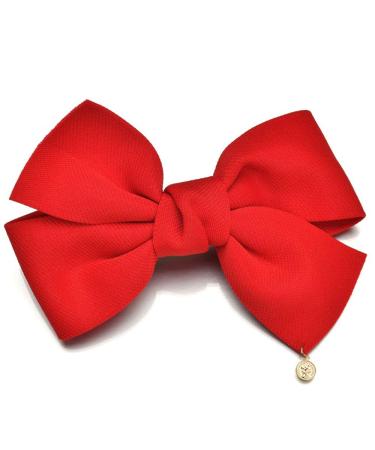 Christmas Bow Hair Clips - 2 Pack Red Bowknot Barrettes for Women, Girls, Kids | Handmade Hair Accessories for Party Decoration and Cosplay Costume - Buy Online on SooperMarket.com