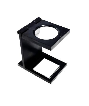 EUROXANTY magnifying glass 10X 28mm | PVC mini folding magnifying glass with tool scale | Magnifying glass folding magnifying glass fabric | Optical glass PVC X1