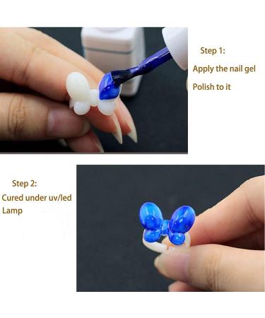 150 PCS Natural Color Butterfly Nail Swatch Sticks - Gel Nail Chart Ring for Manicure Tip, Nail Polish Display Tool - Buy Online on SooperMarket.com