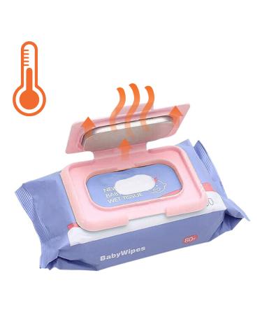 CAM2-KIDS Baby Wipe Warmer, Baby Wet Wipes Dispenser, USB Infant Wet Wipes Warmer (Pink)
