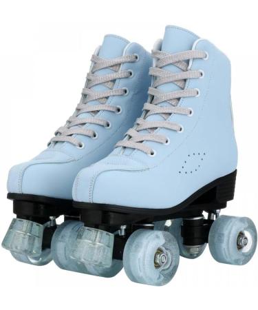 Jessie PU Leather Roller Skates for Women | Adjustable Holographic Speed Skates | Indoor/Outdoor Roller Skates for Adults & Girls Boys (Size 38) - Buy Online on SooperMarket.com