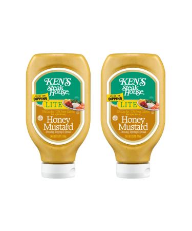 Ken's Steak House Lite Honey Mustard Dressing Honey Mustard, 24 Ounce (Pack of 2) Honey Mustard 24 Fl Oz (Pack of 2)