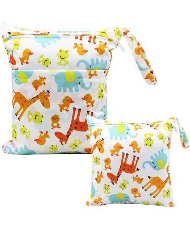 Egurs Giraffe Diaper Bag Wetbag Set - Large & Medium Perfect for On-the-Go Parents | International Shipping - Buy Online on SooperMarket.com