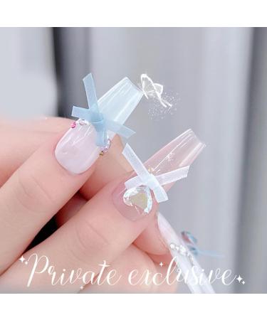 10Pcs Bow Art Decorations Colorful Ribbon Bowknot Accessories Bows For Acrylic Art 02a - Buy Online on SooperMarket.com