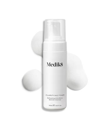 Medik8 Clarifying Foam - Refreshing AHA/BHA Blemish Cleanser - Hydrates & Smooths - For Blemish-Prone Skin - 150ml