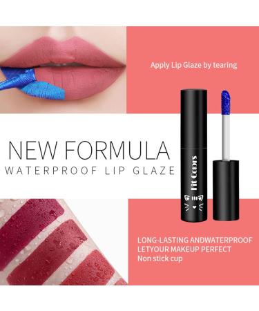 Peel and Reveal Lip Stain Kit - 5 Colors | Long Lasting Lip Tint Set | Waterproof Liquid Lipstick | Non-Stick Cup Formula | Includes 5ML Spray Bottle - Buy Online on SooperMarket.com