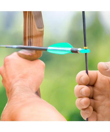 Brass Bow String Nocking Points Set with T-Square Ruler and Plier - Bowstring Accessories for Recurve and Compound Bows - Buy Online on SooperMarket.com