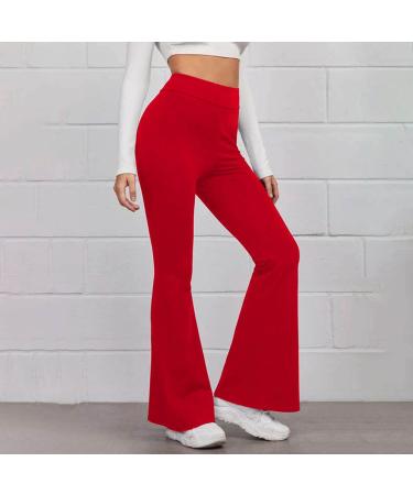 WILLBEST Women's Plain Sport Gym Jogger Sweatpants Oversized High Waisted Trouser Causal Athletic Workout Lounge Pant Jogging Bottom Lounge Wear 5070-djufh-red-4 XXL - Buy Online on SooperMarket.com