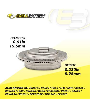 Buy Exell Battery MRB625 - Compatible with Yashica Lynx-5000 Praktica MTL3 Fujica V2 Leica CL | International Shipping - Buy Online on SooperMarket.com