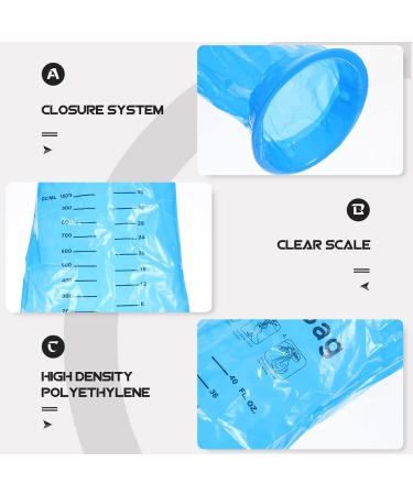 SUPVOX 25Pcs 1000ml Vomit Bags - Leak Resistant Portable Disposable Emesis Bags for Travel Motion Sickness - Car, Airplane, Taxi - Buy Online on SooperMarket.com