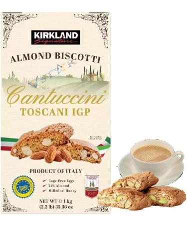 Kirkland Signature Almond Biscotti Cantuccini Toscani IGP Italy Biscuit Pack 1kg - Buy Online on SooperMarket.com
