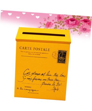 OSALADI 2pcs Box Creative Decoration Mail Wall Post Propyellow Photo Home Ornament Yellowx2pcs mediumx2pcs - Buy Online on SooperMarket.com
