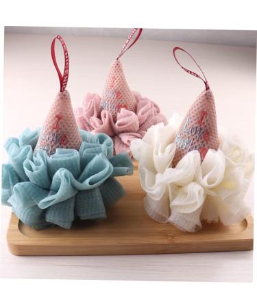 Shop Angoily 3 Pcs Ice Cream Bath Ball - Exfoliating Bath Sponge & Loofah for Men - Soft & Durable Shower Pouf - International Shipping Available - Buy Online on SooperMarket.com
