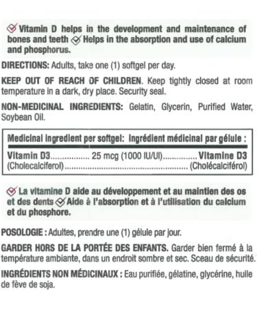 Nature's Bounty Vitamin D3 (1000IU 500 Softgels) and Vitamin B12 (1000mcg 100 Tablets) Bundle - Buy Online on SooperMarket.com