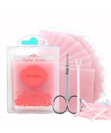Scala Pro 572pcs 0.5mm Makeup Eyelid Double Sided Tape Big Eye Decoration Invisible Double Fold Eyelid Shadow Sticker Double Eyelid Tape Tool(with Fork rods  Scissors)
