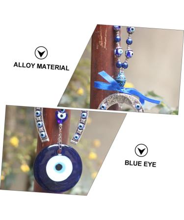 Zerodeko 1pc Blue Eyes Pendant Turkish Evil Eye Beads Birthday Gift Crystals Beads Wallet Keychain Decor Turkish Devil s Eye Pendant Devil Eye Diamond Driving Recorder Alloy - Buy Online on SooperMarket.com