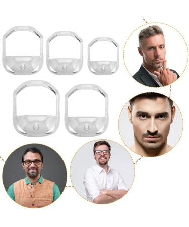 Speeate 5-Piece Bartformer Set - Transparent Bart Shaping Tool & Razor Template for Perfect Styling | Shop Men's Grooming - Buy Online on SooperMarket.com