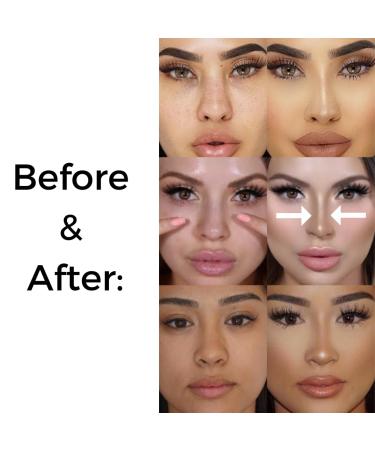 Buy Dual-Ended Nose Contour Makeup Brush - Precision Sculpting & Defining for Perfect Nose Contour | International Shipping Available - Buy Online on SooperMarket.com