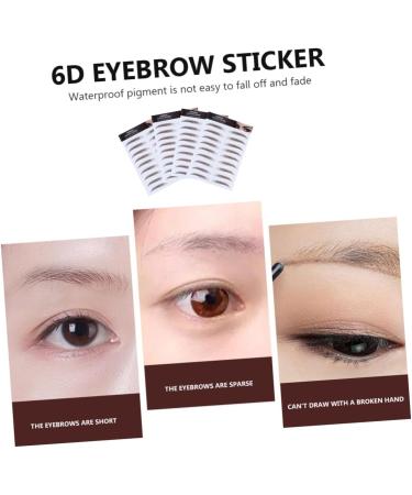 FOYTOKI 4pcs Grooming Natural Hair- False Eyebrow Realistic Hair-like Girl Tools Brown Shaping Transfer - Buy Online on SooperMarket.com