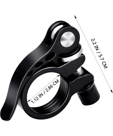 WINOMO 28.6mm Quick Release Bicycle Seat Clamp - Aluminum Alloy Road MTB Cycling Bike Seatpost Clamp in Black - Buy Online on SooperMarket.com