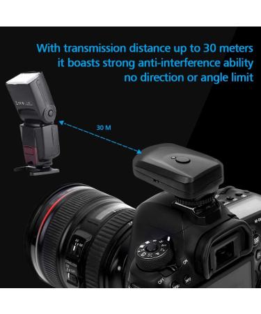 16 Channel Wireless Flash Trigger Set 433MHZ Shutter Release Kit for Canon/Nikon/Olympus/Pentax - Black - Buy Online on SooperMarket.com