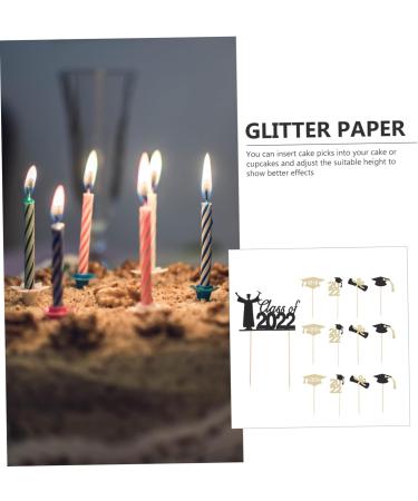 Warmhm 13pcs Graduation Season Cake Insert Dessert Toppers Cardstock Topper 2021 Graduation Party Decorations Graduation Cupcake Picks Graduate Toothpick Glitter Paper Card Stock - Buy Online on SooperMarket.com