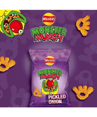 Walkers Monster Munch Pickled Onion Snacks Crisps Case of 15x72g - Buy Online on SooperMarket.com