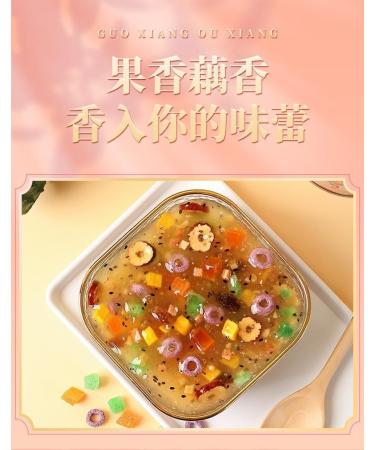 Osmanthus nut lotus root powder soup instant brewed and ready to eat red jujube nut soup rose flavored full belly snack fruit soup Nutritional breakfast gift (Rose lotus root powder 2 can) - Buy Online on SooperMarket.com