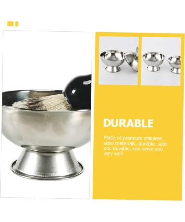 Angoily High Impact Shell Shaving Cup - Rustproof Steel Shaving Bowl for Men | Reusable & Ideal Gift for Households - Buy Online on SooperMarket.com