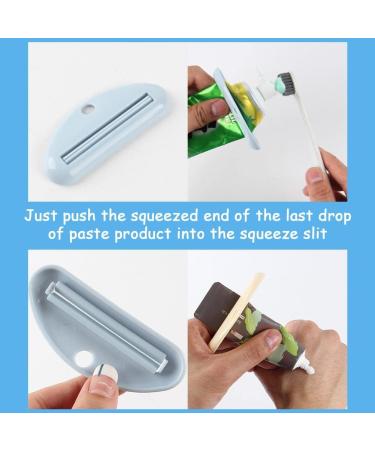 Toothpaste Tube Squeezer Dispenser 4pcs Plastic Toothpaste Clips for Bathroom Squeezers Tool for Toothpaste(Random Color) - Buy Online on SooperMarket.com