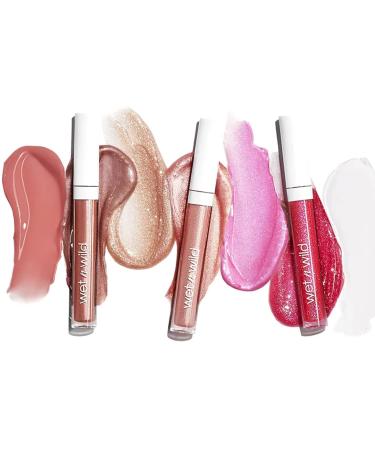 Wet n Wild Mega Slicks Lip Gloss - Extra Shiny Vegan Lipstick with Hyaluronic Acid & Crushed Grapes | Soft Healthy Lips - Buy Online on SooperMarket.com