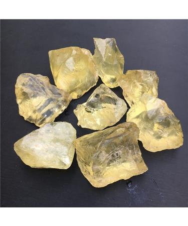 for Natural Raw Yellow Citrine Quartz Crystal Rough Stone SpecimenCrystal Love Natural Stones and Minerals Fish Tank ABUZIV (Color : Around30-40mm Size : 200g) 200g Around30-40mm