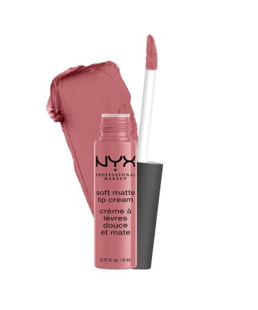 NYX PROFESSIONAL MAKEUP Soft Matte Lip Cream  Lightweight Liquid Lipstick - Beijing (Light Dusty Rose) Beijing 0.27 Fl Oz (Pack of 1)