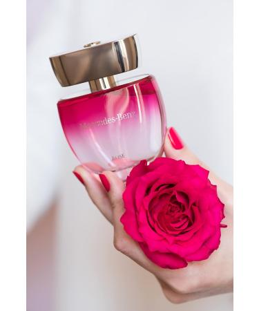 Mercedes-Benz - Rose - Professional Fragrance For Women - Elegant And Irresistible - Romantic And Stylish - Naturally Infused And Crafted - Sweet Fresh And Young - Eau De Toilette - 2 Oz 2 Fl Oz (Pack of 1) - Buy Online on SooperMarket.com