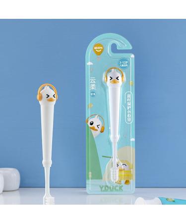 Kids Travel Toothbrush Duck Shaped Kids Toothbrush Round Anti-slip Travel Toothbrush for Kids 3-12 Years Old Generic - Buy Online on SooperMarket.com