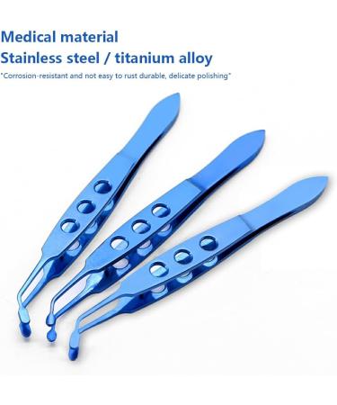 Dajidafu Stainless Steel Eyelid Tweezers Non-Slip Handheld Eye Lid Cleaning Clips Clamps Facial Beauty Devices Salon Accessories Large Round Tip - Buy Online on SooperMarket.com