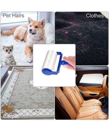 Lint Rollers for Pet Hair Remover Roller Sticky Roller Clothes Brush 600 Sheets Adhesive Roller with 10 Lint Roller Refills & 2 Handles for Coat Fabric Bed Fluff & Dust - Buy Online on SooperMarket.com