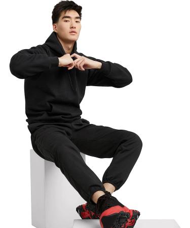 Hanes Men's Ultimate Cotton Fleece Sweatpants with Pockets - Medium Black - Buy Online on SooperMarket.com