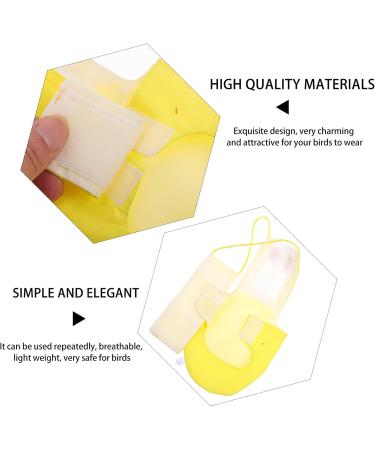 iplusmile Budgie Bird Diaper Nappy with Bowtie - Parakeet Cockatiel Costume (Yellow S) | International Shipping - Buy Online on SooperMarket.com