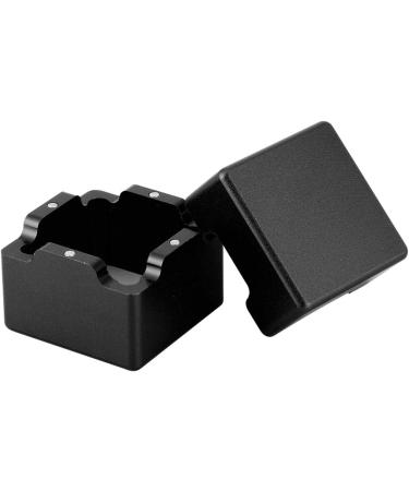 Alomejor Mini Cue Tip Chalk Holder - Magnetic Billiard Chalk Carrier Case in Black for Perfect Pool Game - Buy Online on SooperMarket.com