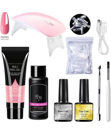 LOUMMRCY PolyGel Nail Kit All-in-One Starter Set for Nail Extensions & Art | 8 Pieces French Nail DIY Kit for Beginners & Home Manicure - Buy Online on SooperMarket.com